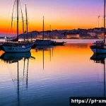 Home 22 인상주의적 접근이 현대 예술에 미친 변화 - **Impressionistic Sunset at Doca de Alcântara, Lisbon:**
An impressionistic painting capturing t...
