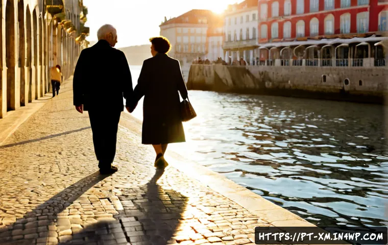 Home 17 인상주의적 기법의 새로운 해석 - Photorealistic reinterpretation of Impressionist technique, a sunlit Lisbon riverside promenade at g...